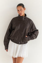 画像をギャラリービューアに読み込む, Tate Bomber Jacket - Espresso (Women)