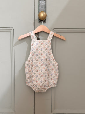 floral pattern code rompers / ivory