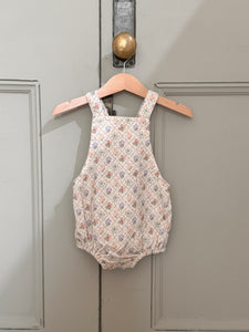 floral pattern code rompers / ivory