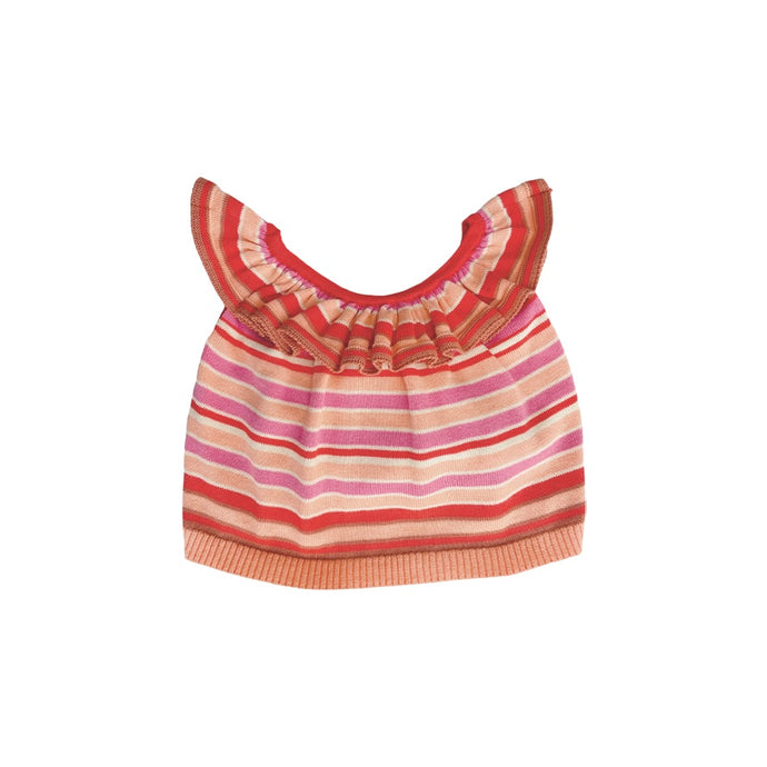 NERYS VEST / ROSE GARDEN STRIPE