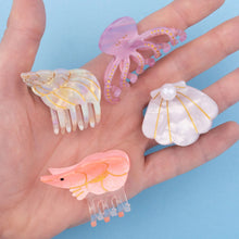 画像をギャラリービューアに読み込む, Scallop Shell Mini Hair Claw