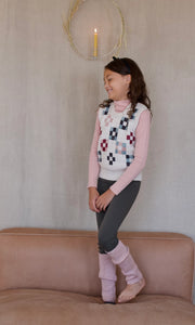 【ラスト1点】pima snap turtleneck . mallow pointelle