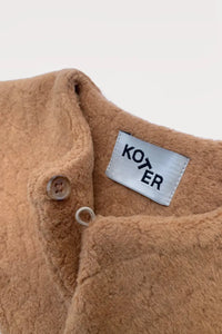 ATLAS TEDDY FLEECE COLLAR / BROWN