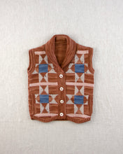 画像をギャラリービューアに読み込む, 〚予約〛patchwork quilt button vest. gingerbread