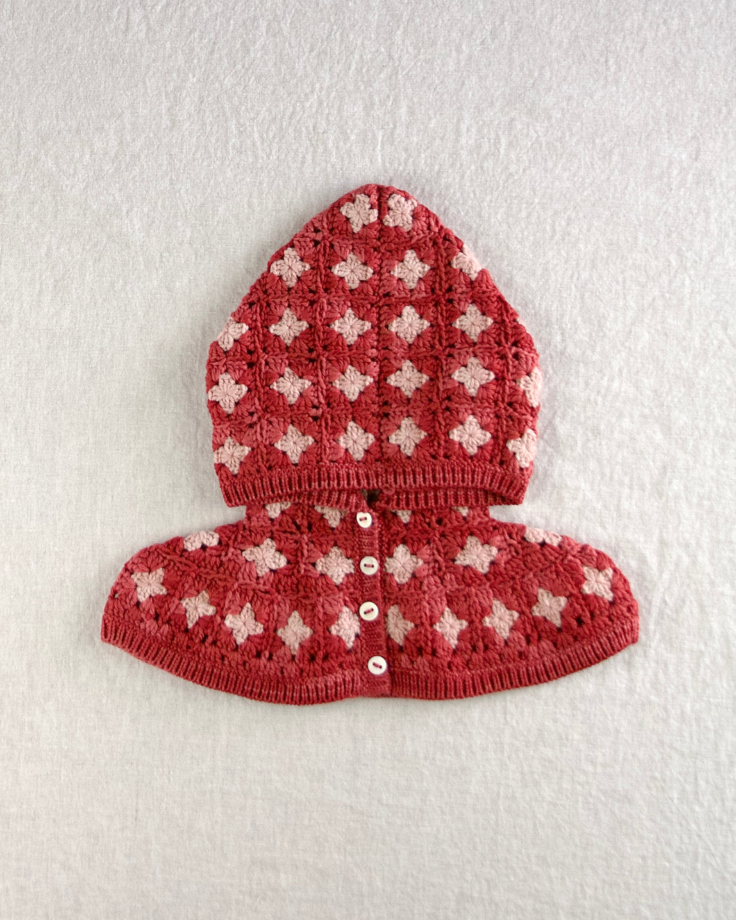 〚予約〛crochet capelet. cinnabar
