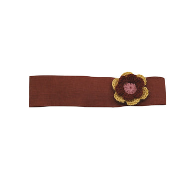 Flower Hairband / Chestnut