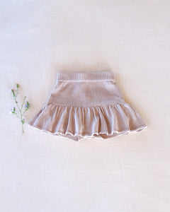 【ラスト1点】fine-knit skirted bloomer. rose quartz