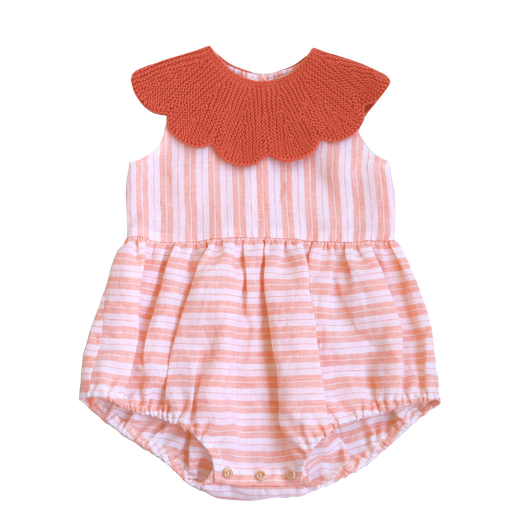 Cordelia Romper / Mango Stripe