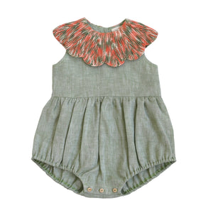 Cordelia Romper - Sage / Sunset