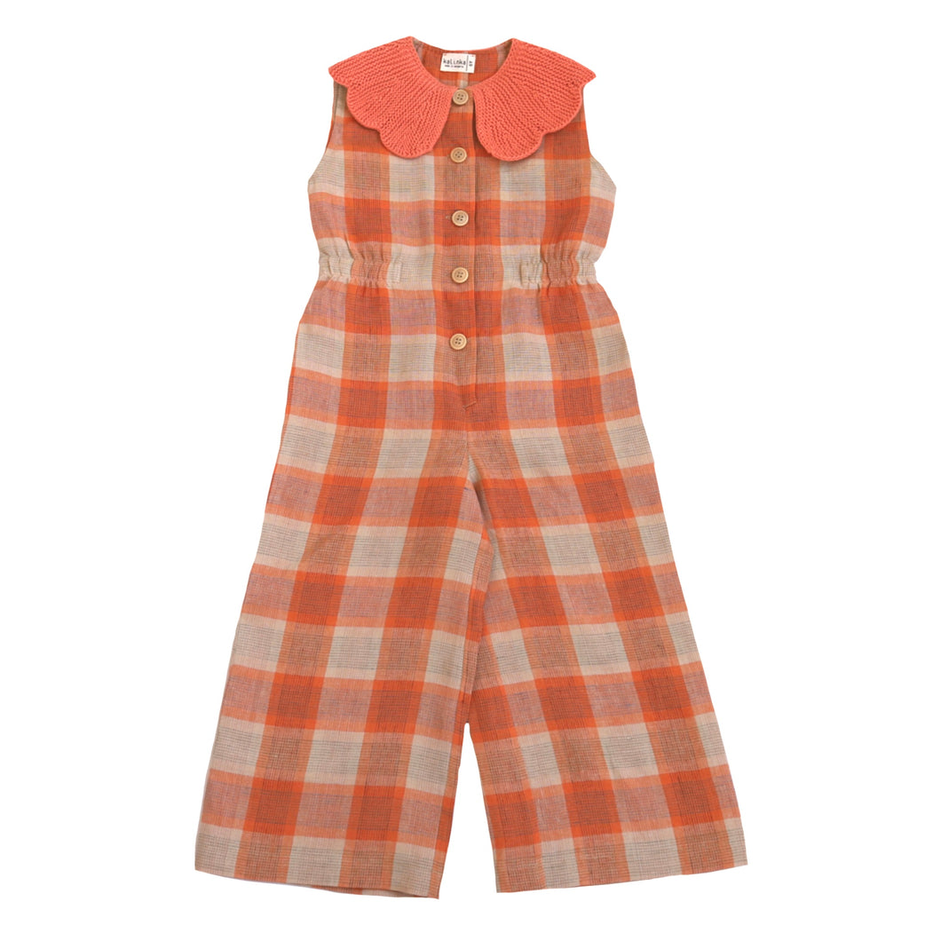 Cordelia Overall - Melon Check / Latte