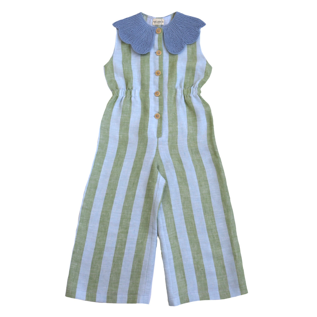 Cordelia Overall - Pastel Stripe / Breeze