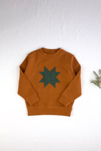 画像をギャラリービューアに読み込む, pima patchwork sweatshirt. acorn