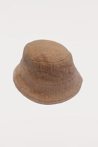 JAMIE TEDDY BUCKET HAT / BROWN