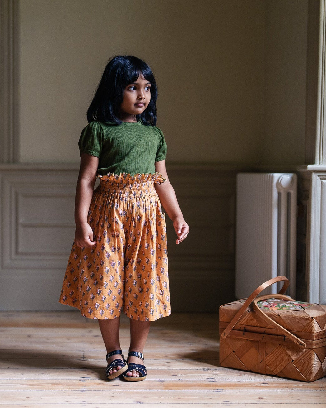 【ラスト1点】Ruth Culottes Saffron Floral