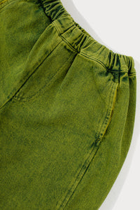 MANU OVERDYE DENIM / ACID GREEN