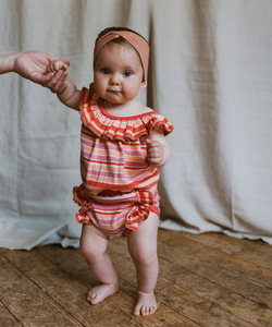 NERYS VEST / ROSE GARDEN STRIPE