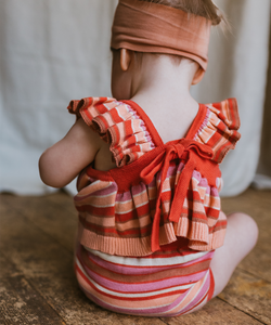 NERYS VEST / ROSE GARDEN STRIPE