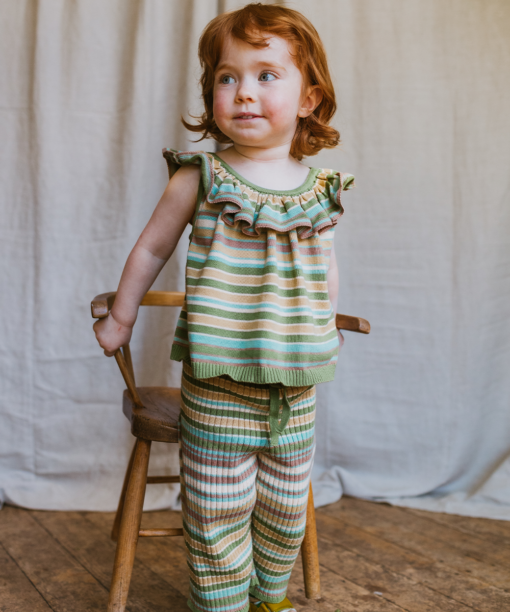NERYS VEST / MEADOW STRIPE