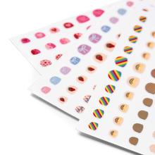 画像をギャラリービューアに読み込む, Nuri nail stickers - Red