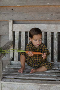 Blueberry Gingham Onesie