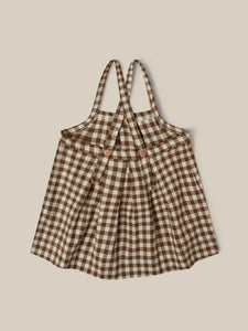 Chestnut Gingham Tribe Skirt