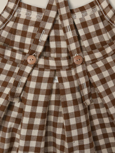 Chestnut Gingham Tribe Skirt