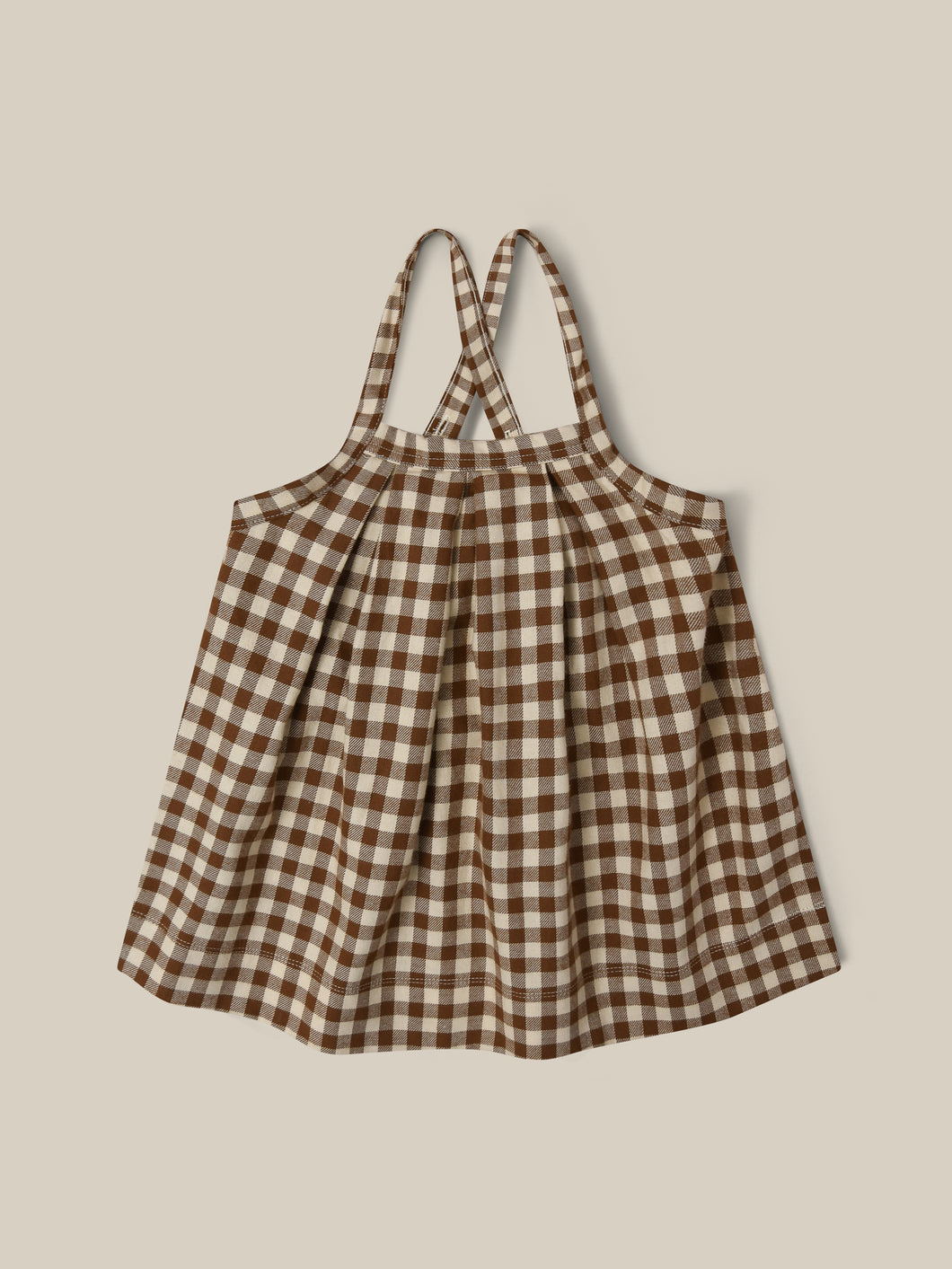 Chestnut Gingham Tribe Skirt