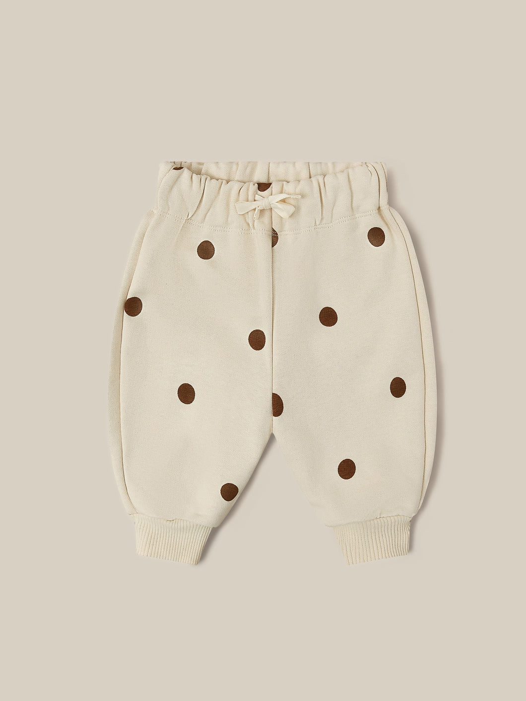 Undyed Cotton Dots Sweatpants