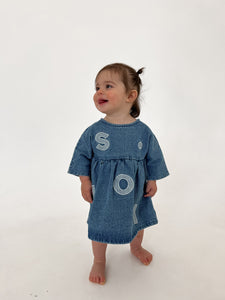 Kids Soll Denim Sleeve Dress