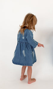 Kids Soll Denim Sleeve Dress