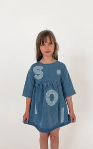 Kids Soll Denim Sleeve Dress