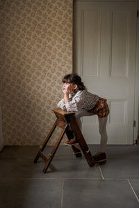 Poppy Frilly Bloomers - Seersucker Gingham in Russet