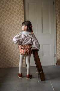 Poppy Frilly Bloomers - Seersucker Gingham in Russet