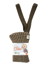 画像をギャラリービューアに読み込む, Footed Tights / Seaweed Brown x Peanut Striped