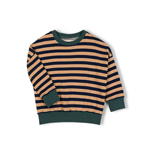 Rel Sweater / Navy Stripe