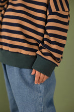 画像をギャラリービューアに読み込む, Rel Sweater / Navy Stripe