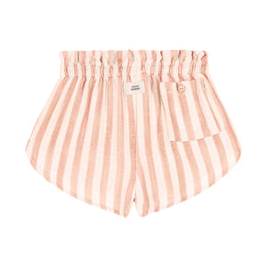 SHORTS GEORGETTE/ NUDE STRIPES
