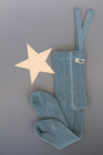 画像をギャラリービューアに読み込む, 【予約】Granny Footed Tights / Misty Blue