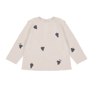 【ラスト1点】LALA T-SHIRT/ ÉCRU - RAISIN