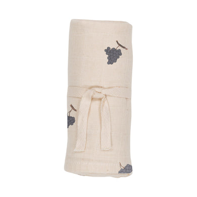 DOUDOU SMALL SWADDLE  /ÉCRU - RAISIN