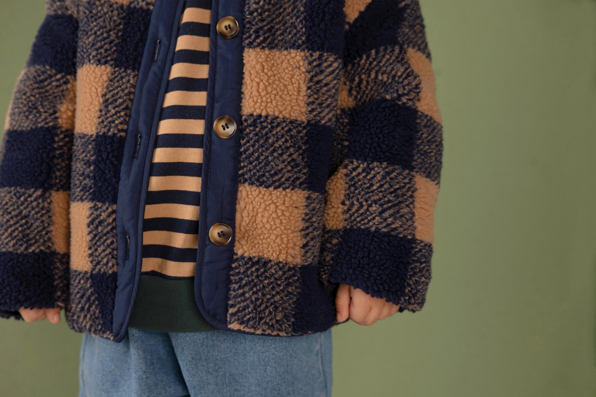 Check Jacket 【Nixnut】Check Jacket / Navy Checkered – Melty Colors