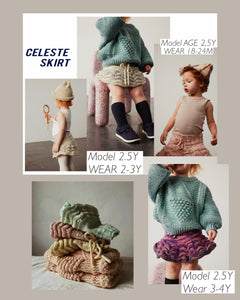 【ラスト1点】Celeste skirt / Turquoise confetti