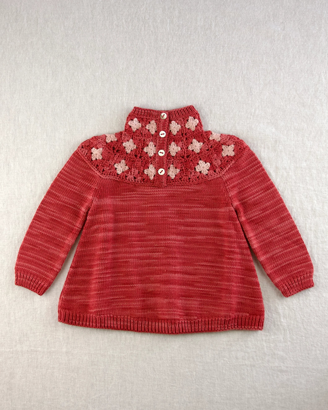 〚予約〛crochet tunic. cinnabar