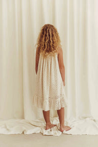 Lace Daisies Dress - off white