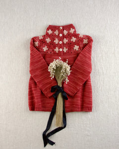 〚予約〛crochet tunic. cinnabar