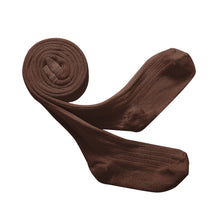 画像をギャラリービューアに読み込む, Louise - Ribbed Tights - Chocolat au lait