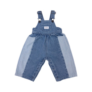 Kids Two-Tone Denim Overalls