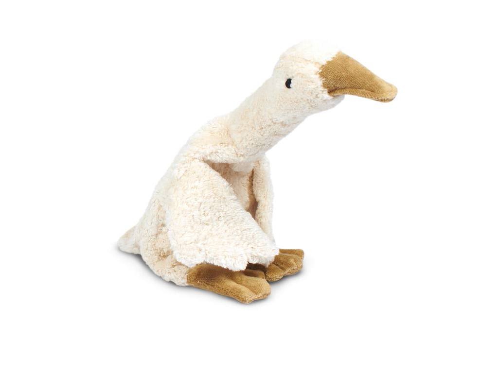 Cuddly animal Goose small | white