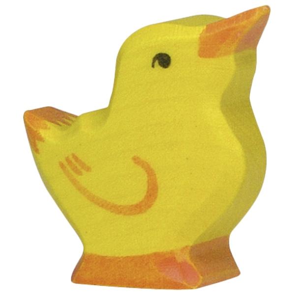 Chick yellow head raised