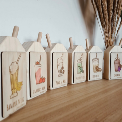 Wooden watercolor juice set